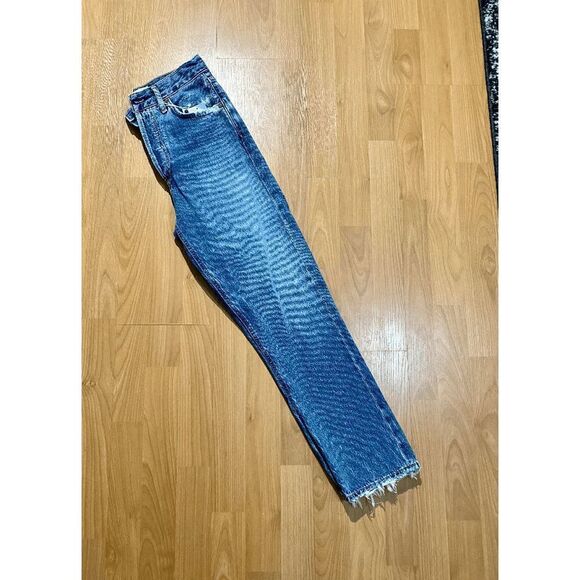 Agolde Riley Mid rise  Straight Leg Ankle jeans - Picture 7 of 15